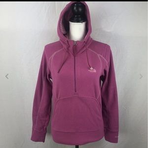 North Face Hooded 1/4 Zip Fleece